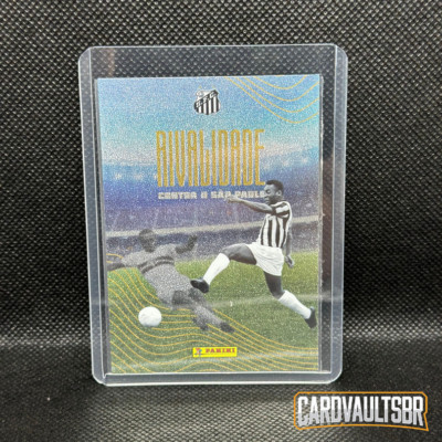 Pelé ''Rivalry against Sao Paulo'' official Santos Panini Brazil card VERY RARE