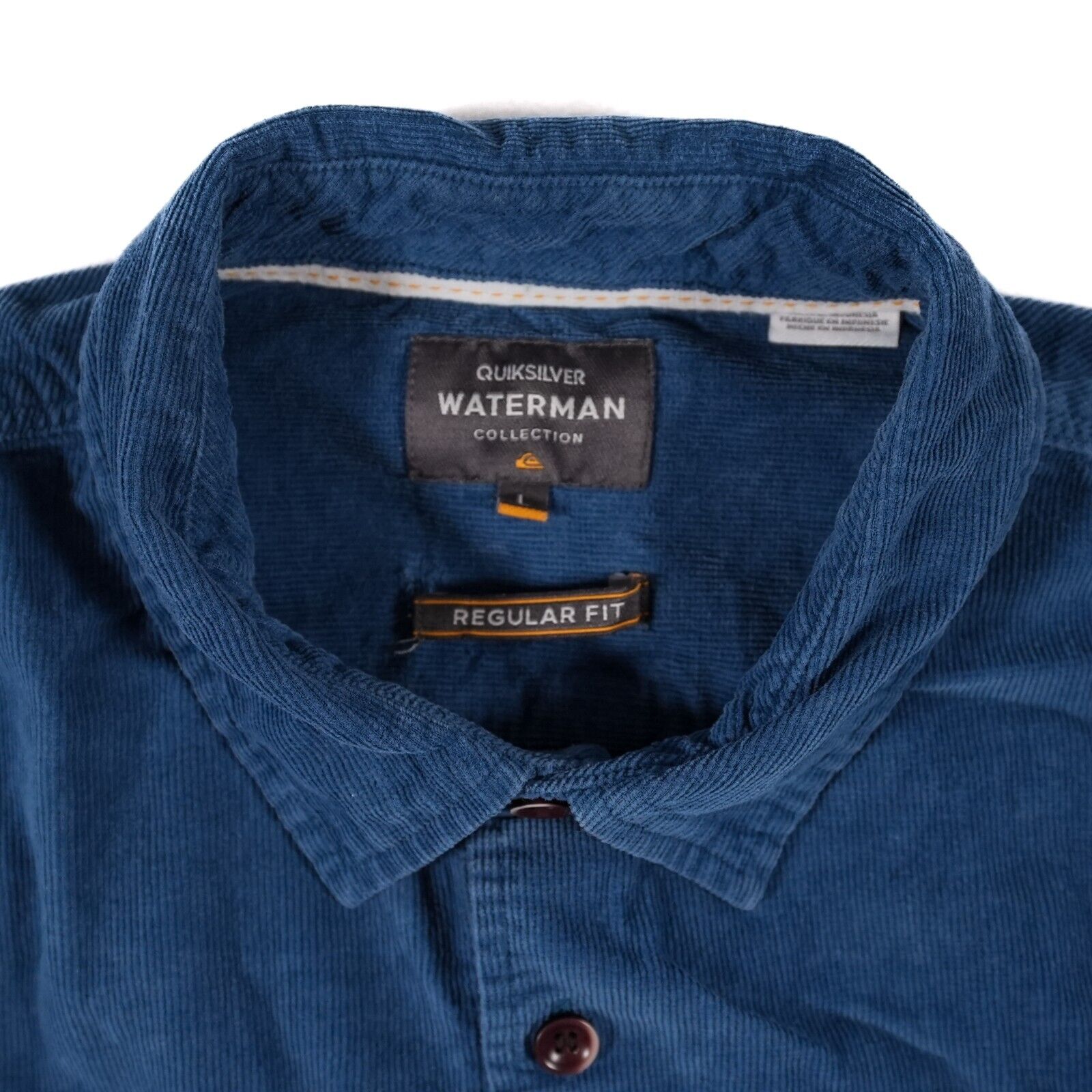 Quicksilver Men's Corduroy Long Sleeve Shirt Wate… - image 5