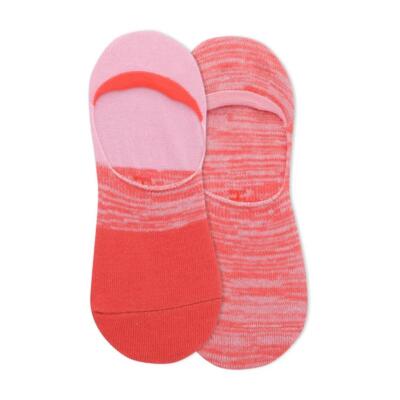 Hot Sox Colorblock Random 2 Pack Liner Crew Socks 2 Pair, Hot Pink, Women's 9-11