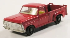 MATCHBOX 6 FORD PICKUP TRUCK BLACK BASE RW VINTAGE LESNEY ENGLAND AIL