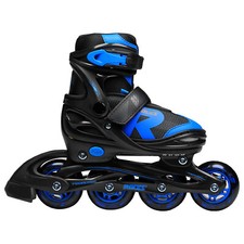 Roces Jokey 2.0 Boy's Adjustable Inline Skates - Black, Astro Blue NEW 