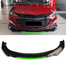 For Chevrolet Malibu Front Bumper Lip Spoiler Splitter Gloss Black Green