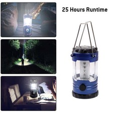 AMZER Portable Camping Hurricane LED Lantern Adjustable Light Lamp Compass