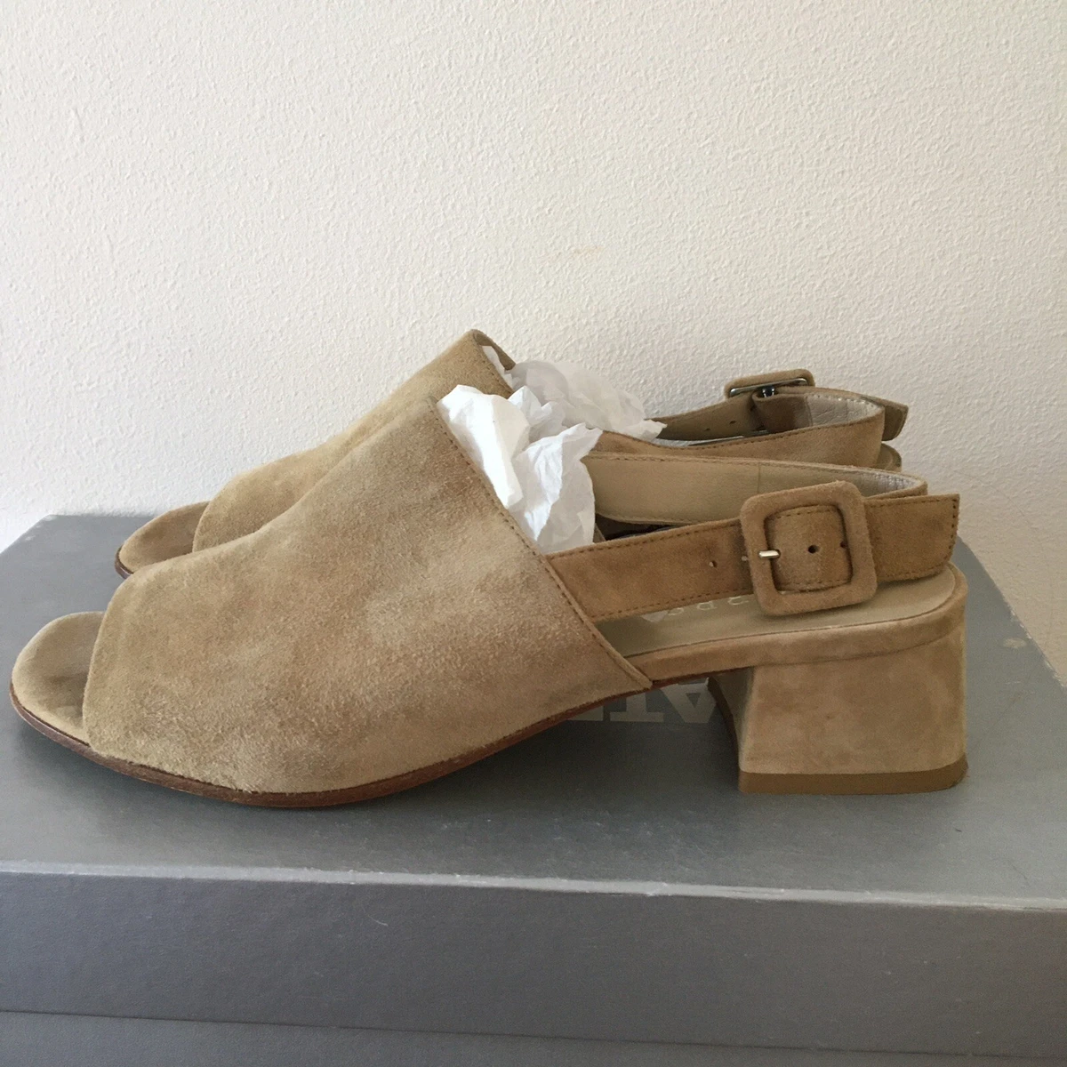 Beige slingback best sale sandals