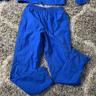 Vtg. ASICS Gore Tex 90s Y2K Two Piece Tracksuit Blue Neon