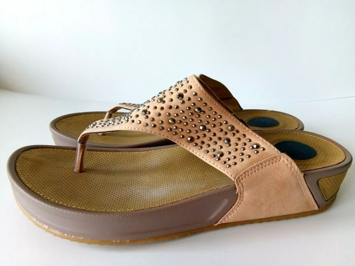 Pavers Belbaizh 27014 Women s Summer Slippers Brown Faux Leather