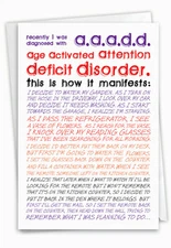 Funny Birthday Greeting Card w/ Envelope (1 Card) Bday AAADD - NobleWorks