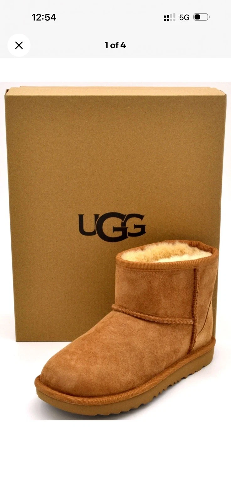 UGG Kids Classic Mini Ii Boots | Chestnut | 1017715K-CHE | Authentic New SIZE 4