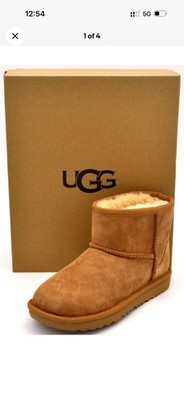 UGG Kids Classic Mini Ii Boots | Chestnut | 1017715K-CHE | Authentic New SIZE 4