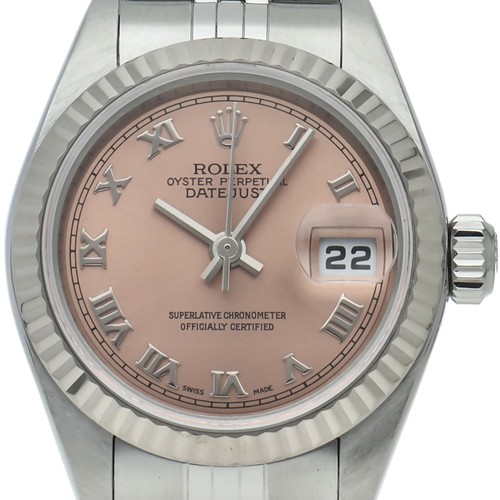 ROLEX datejust ladies watch 79174(Y) K18WG/Stainless Steel WomenWatch pink USED