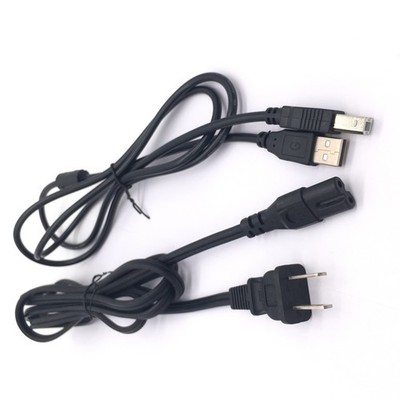 5feet USB Cable+Power Cord for   Pixma MG2120 MG7120 MG7520 MG5620 MG6420 &ex