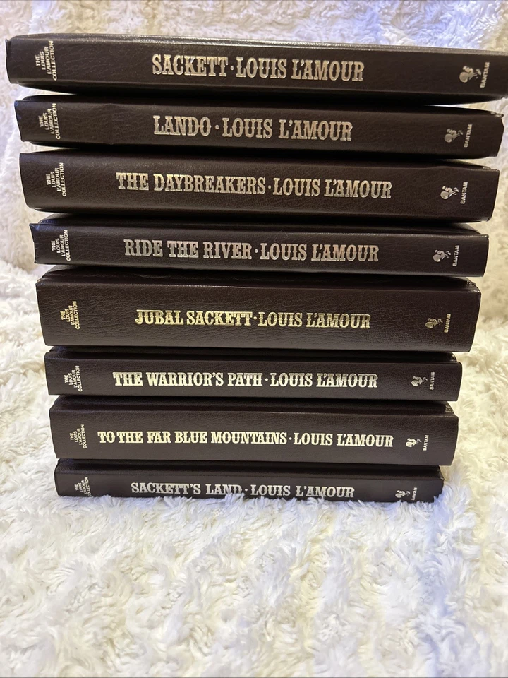 SACKETT Family Saga 22 Book Set Louis L'Amour Collection Deluxe LEATHERETTE EUC - Image 2 of 4