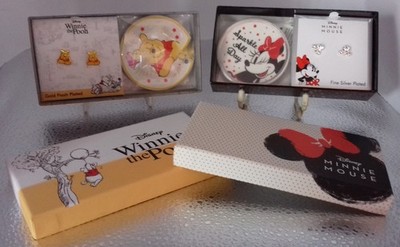 Jacmel Jewellery : Disney M Mouse, Winnie the Pooh Earrings & Trinket Tray Sets