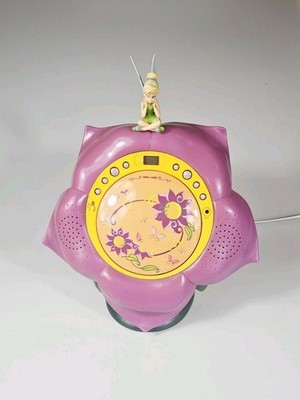 Disney Tinkerbell Kinder CD Player Blüte Blumenform Vintage Retro 