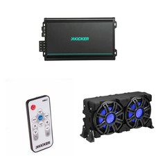 Kicker 51MWLE104 - MWE 10-Inch Loaded Premium Marine Sub Encl w/ Passive Radi...