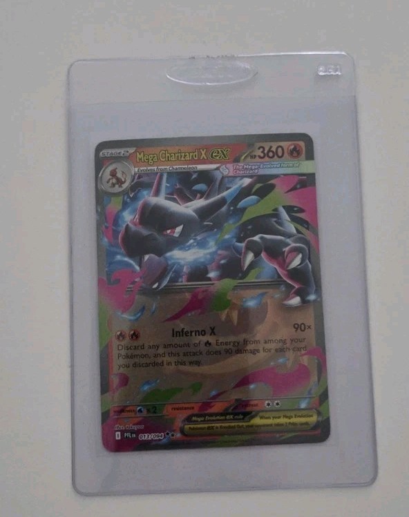 Pokemon Mega Charizard X EX Black Star Promo XY69 Full Art Holo Oversized Jumbo