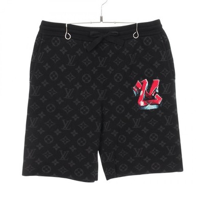 LOUIS VUITTON LV Graffiti Monogram Shorts Hose #M RM222M JL4 HNN23W Baumwolle BK