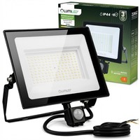 Led-Strahler ZUNA2 100W 9000Lm 4000K IP44 Schwarz Bewegungsmelder Lumiled