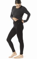 SMARTWOOL Women's Classic Black Thermal Merino Base Layer Bottom Size S