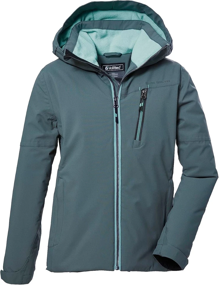 Killtec Veste fonctionnelle à capuche/veste d'hiver pour filles, taille 128 - Photo 1/4