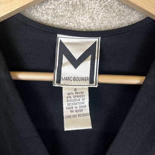 Marc Bouwer Tunic Womens Small Black Long Sleeve Pullover Stretch- 2602* - Picture 5 of 8
