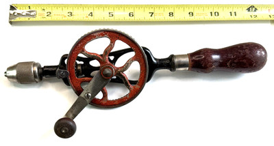 Goodell Pratt Company USA Egg Beater Style Hand Drill Pat Aug 13, 1895 / INCOMPL