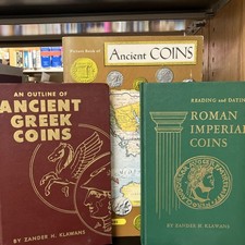 Vintage Ancient Greek Roman Coins Zander Klawans Whitman Picture Book (Lot of 3)
