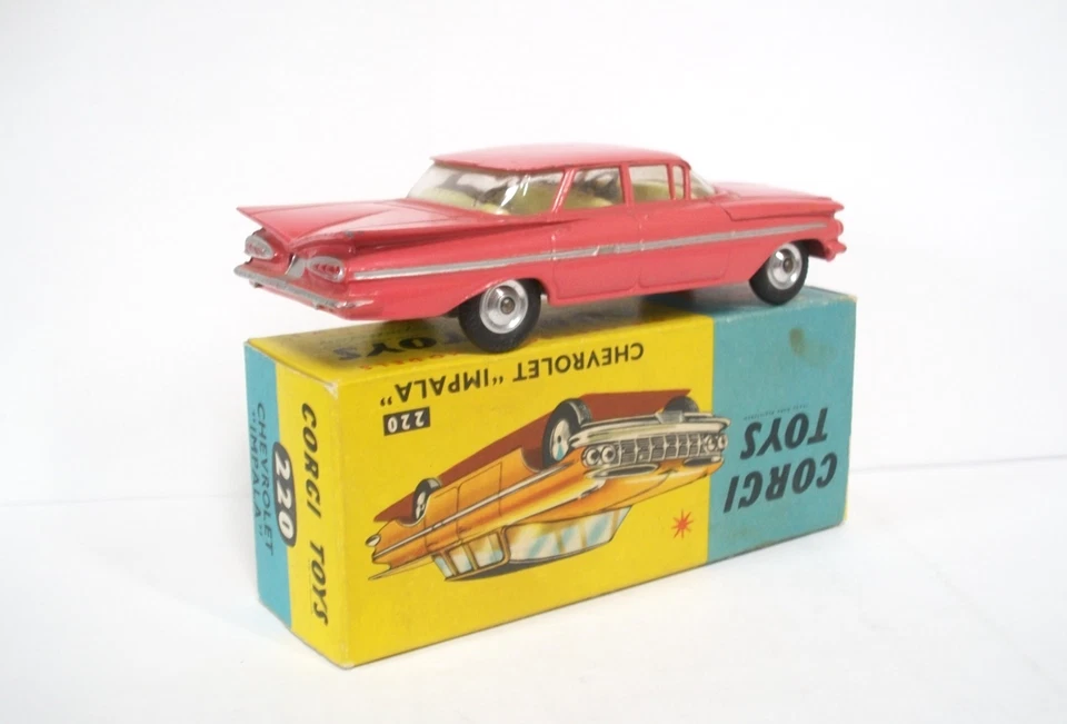 Corgi Toys Nr. 220 Chevrolet Impala  pink       mint/boxed     1:43 - Bild 2 von 4