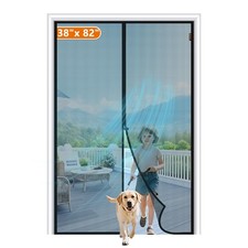 MAGZO Magnetic Screen Door 38x82 Inch Door, 40"x83" Screen, Hands-Free