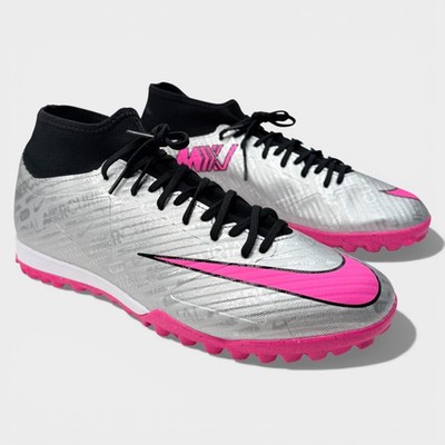 Nike Zoom Mercurial Superfly 9 Academy TF Silver Pink Men's 10.5 NEW FB8398-060