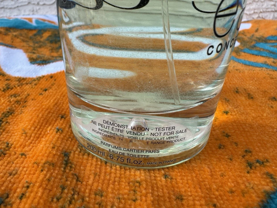 Cartier eau de Cartier Concentree EDT Unisex Spray 6.75 fl oz Probador 80% Foto 3 de 4