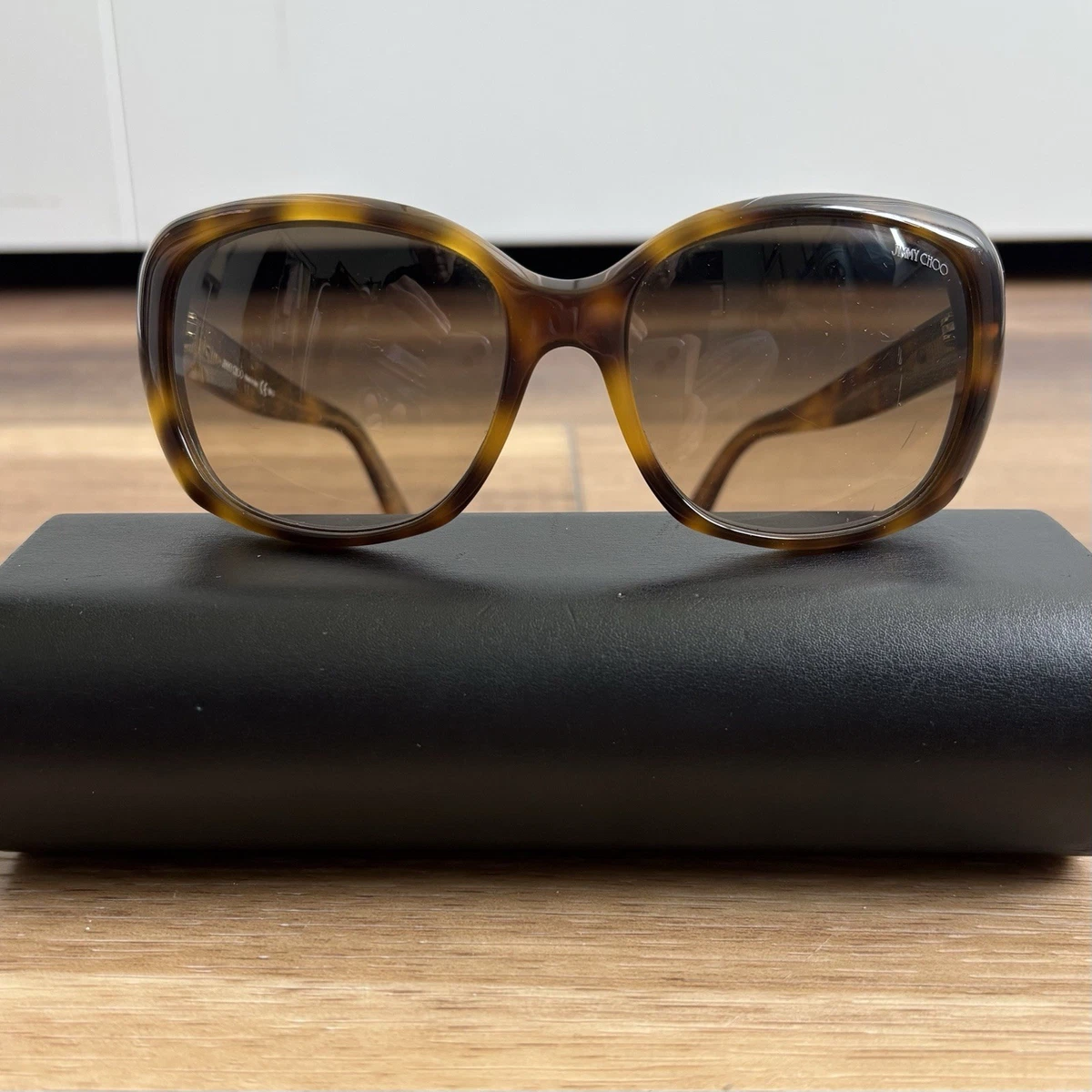 Jimmy Choo Brown Glittered oversized  Sunglasses with Brown Lenses JC5022B Sunglasses - Jimmy Choo Authorized Retailer  main image 3
