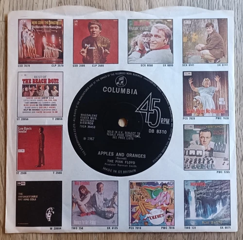 Pink Floyd 7" Apples And Oranges UK Columbia 1st Press PSYCH INCREDIBLE COPY