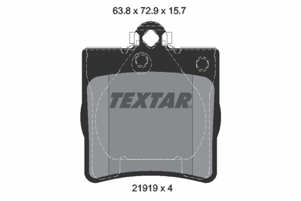 Bremsbelagsatz Scheibenbremse Q+ Textar 2191903 FüR Klasse SLK Mercedes CLK W202-image