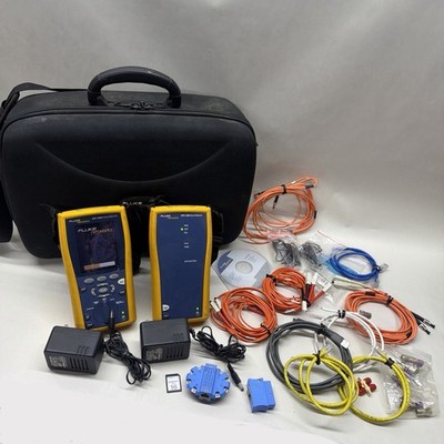 Fluke Networks DTX-1200 Cat5e Cat6 Certifier Cable Tester Analyzer DTX W/ Extras