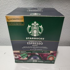 Starbucks Nespresso Vertuo Espresso Dark Roast Coffee Capsules 16 New