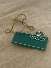 Rare Rolex Green Large Crown Swing Tag .. Mint