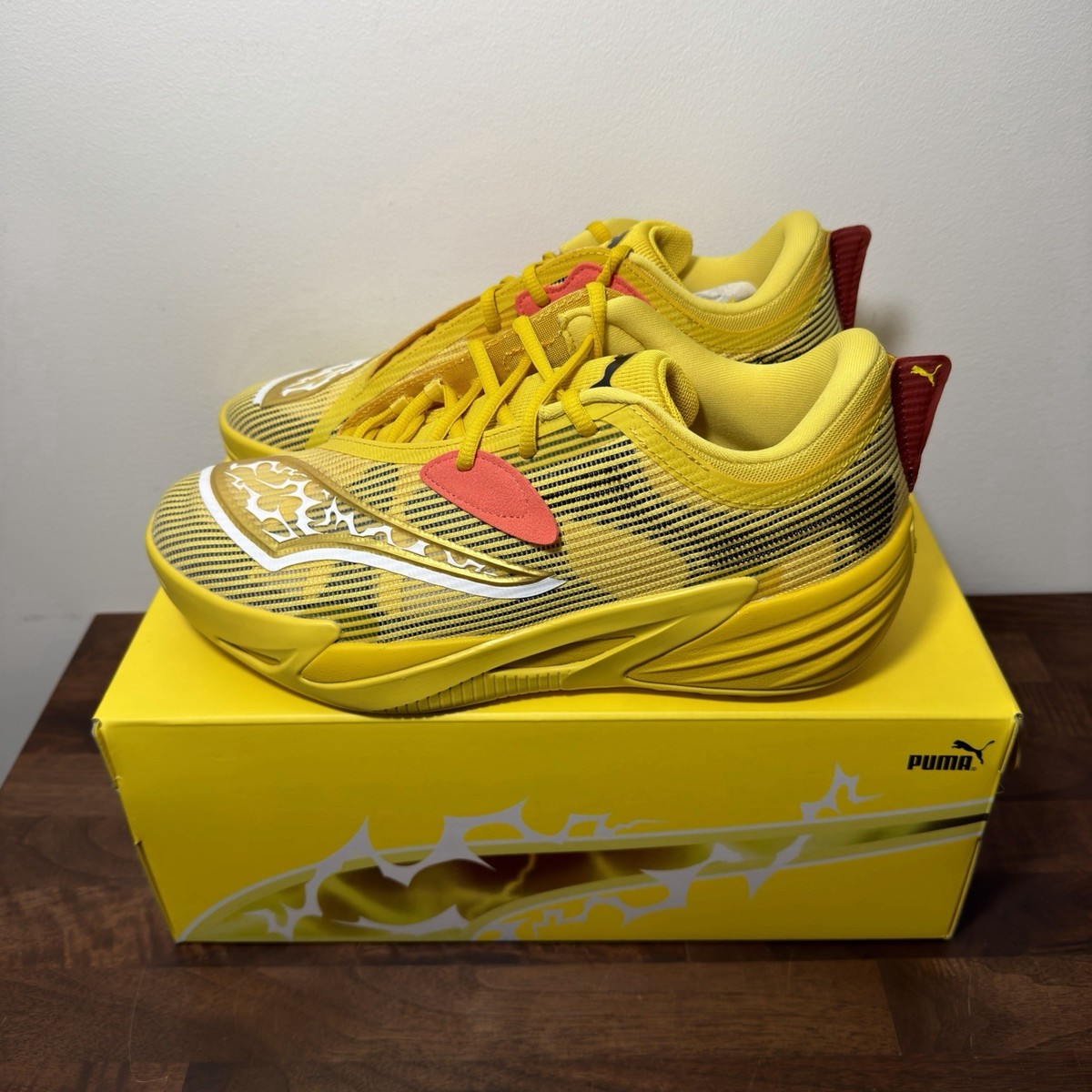 Size 10 Men's Puma All-Pro Nitro 2 Pokémon Pikachu - 312843-01