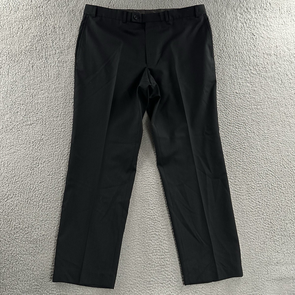 men's slim fit stretch dress pants Stretch Linen Dress Pants for Tall Men in Navy Linen 28 / 36 / Navy Linen