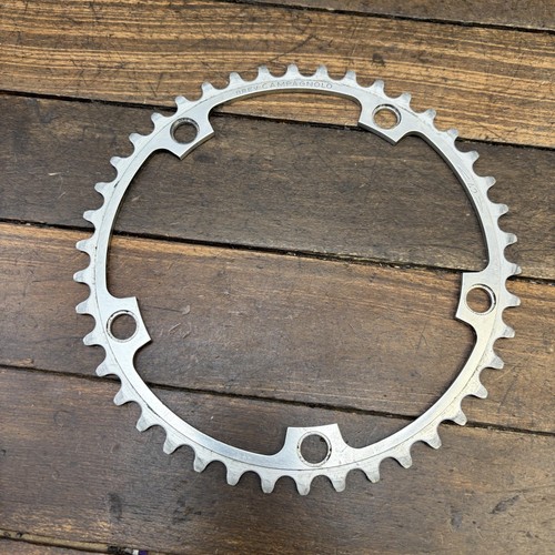 Vintage Campagnolo Super Record 42T Chainring 144 BCD 5-Arm Bike Italy 42 Tooth
