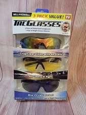 Bell+Howell Tac Glasses 3 Pair Value Pack - Crisp Clear Vision with No Glare/See