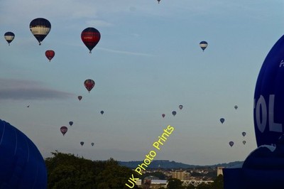 Foto 6x4 Bristol Ballon Fiesta 2016 Bower Ashton Ein Himmel voller Luftballons c2016