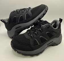 Little Kids Merrell Oakcreek Low Lace Waterproof Hiking Black Shoes New With Box