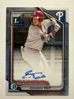 2024 Bowman Chrome Eduardo Tait Auto 1st Prospect #CPA-ET Phillies Non Refractor