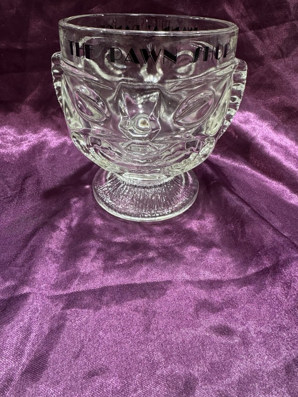 VTG THE PAWN SHOP WANNA’ DANCE FAT CITY LOUISIANA TIKI  - DRINKING GOBLET GLASS