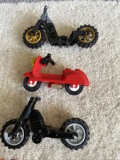 Three Classic Lego Scooter/Bikes/Moped Authentic Goblet 🎁🎁🎁