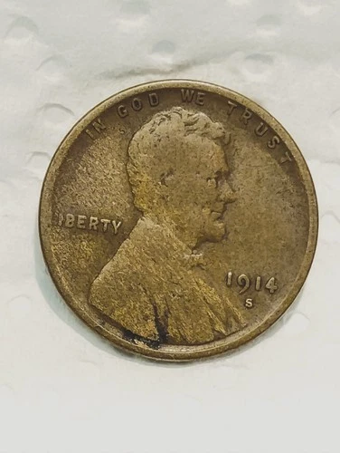 1914 S ~ LINCOLN WHEAT CENT ~ CH VG
