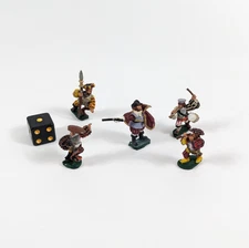 RAL PARTHA Metal Miniatures Condottieri COMMAND GROUP & MUSICIANS Used Painted