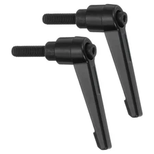 2Pcs Clamping Lever Handles, M6 x 20mm Male Thread Knobs Handle, Black