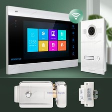 HOMSECUR 7" WIFI HD Video Audio Smart Doorbell Doorphone with Lock